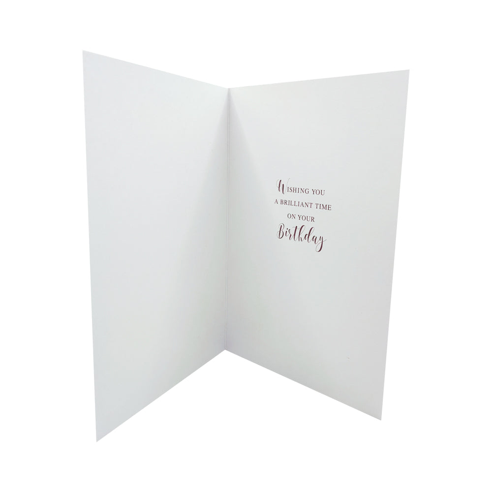 Traditional Birthday Card for Her - 'Gold Presents'