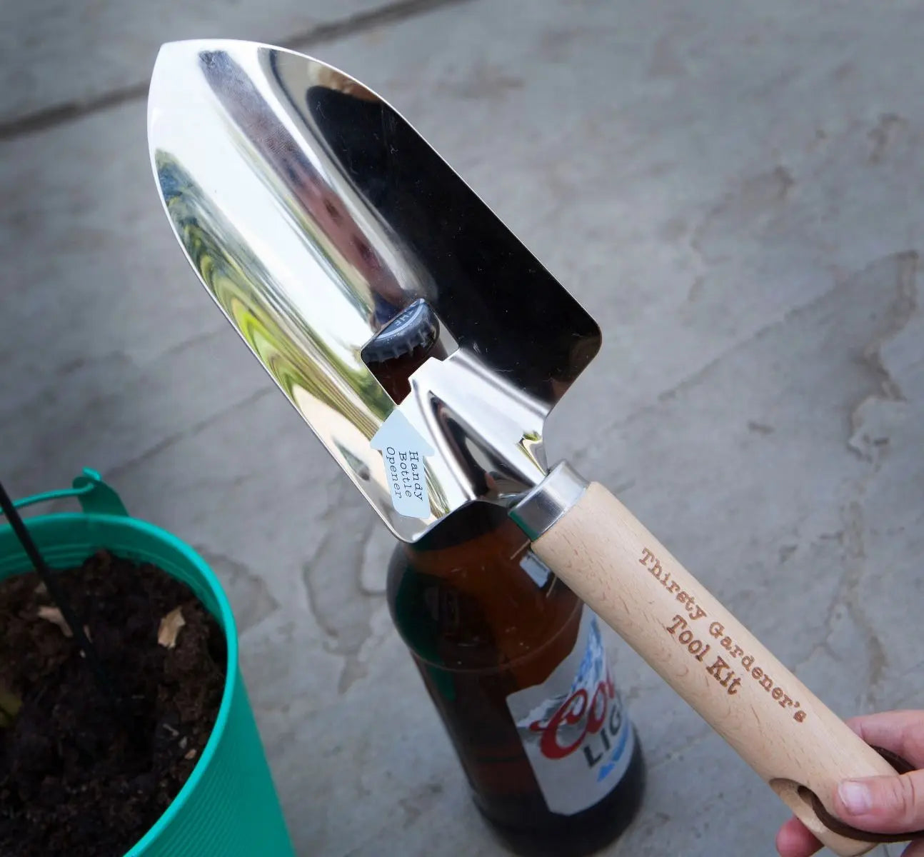 Beer Bottle Opener Trowel - 'Thirsty Gardener's Tool Kit'